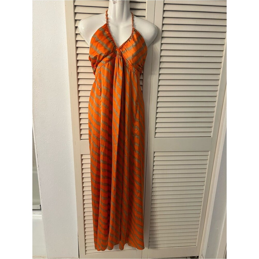TBAGS viscose Halter Maxi Dress